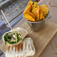 Vegan wrap at Avocado in Obidos