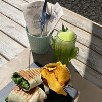 Awswsone vegan wrap 🌱  at Avocado in Obidos