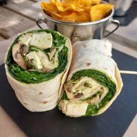 Vegan wraps at Avocado in Obidos