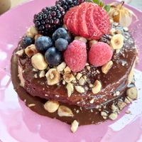 Pancakes Nutella fit at Avocado in Obidos