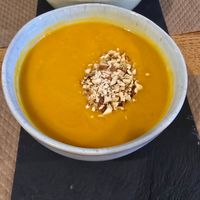 Orange soup at Avocado in Obidos