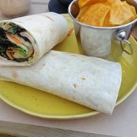 Vegan wrap at Avocado in Obidos