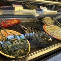 Prepared salads  at Ocean Beach People's Organic Foods Co-op in San Diego