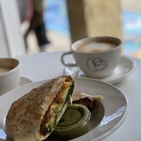 Delicious burrito! at Project Coffee - Burns Court in Sarasota
