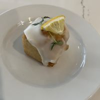 Lemon cube cake awesome!!  at Project Coffee - Burns Court in Sarasota
