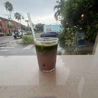 Strawberry supermatcha   at Project Coffee - Burns Court in Sarasota