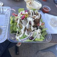 Vegan salad  at Go Falafel in Stockton