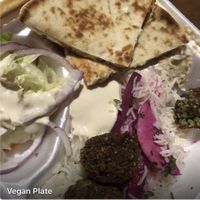 Vegan Plate at Go Falafel in Stockton