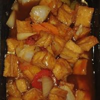 Sweet n sour tofu at Marco Polo Global Restaurant in Salem