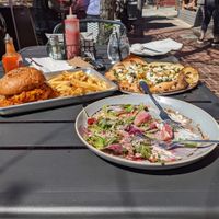 The Winter Salad. The vegetable pizza. The Chili Burger.  at Craft Roots  in Morgan Hill