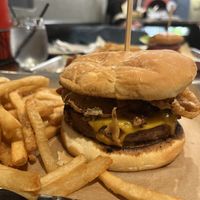 Bourbon burger  at Craft Roots  in Morgan Hill