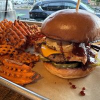 Bbq Bak’n Burger  at Craft Roots  in Morgan Hill