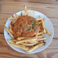 Chili fries (i asked for no cheese, no crema) at Craft Roots  in Morgan Hill