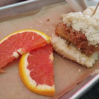 Maple Buttah Chick'n Biswich at SweetArt in St Louis