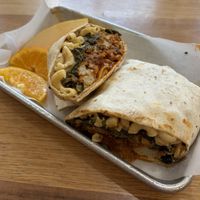 soul food burrito!  at SweetArt in St Louis