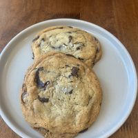 Maine event- our signature Chocolate Chip-Chunk Cookie topped with a sprinkle of Salt  at SweetArt in St Louis