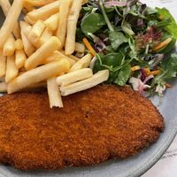 Vegan schnitzel   at Golden Point Hotel in Ballarat