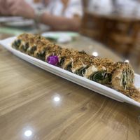 Spinach & Meat Floss Roll  at Dar Soo Vegetarian 大素無方 in Kuala Lumpur