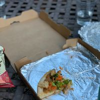 What’s left of my pizza
THE PEDDICORD FOREST- Roast broccoli, carrots and marinated tofu on a peanut sauce base (vegan). at Lompoc Cafe in Bar Harbor
