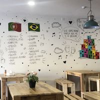 The cafe😄really cute. at Favela in Peniche