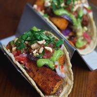 Taco de camote at El Cartel in Edinburgh