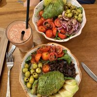 Salad €8 with avocado  at Filo in Sevilla