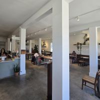 Interior space.....vegan books to browse and gift items! at Lamara Coffee and Kitchen in New Orleans