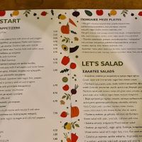 Menu at Let's Vegan in Crete