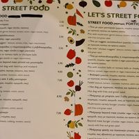 Menu at Let's Vegan in Crete
