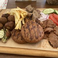 AMAZING grill meze. Highly recommend! at Let's Vegan in Crete