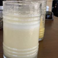 Coconut smoothie at Let's Vegan in Crete