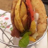 Gyros pita at Let's Vegan in Crete