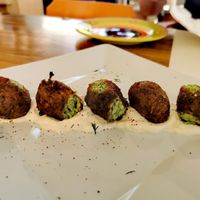 Zucchini Balls at Let's Vegan in Crete