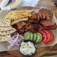 Vegan mixed grill for one person at Let's Vegan in Crete