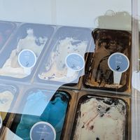 The clearly labeled vegan ice cream here was the vegan at Let's Vegan in Crete