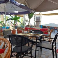 Outside sitting area. at Let's Vegan in Crete