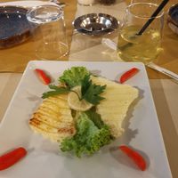 Saganaki at Let's Vegan in Crete