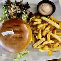Beyond burger   at Let's Vegan in Crete