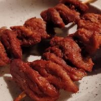 vegan Slouvaki skewers at Let's Vegan in Crete