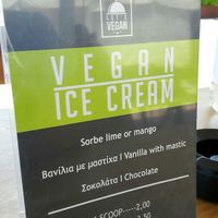 Vegan ice cream at Let's Vegan in Crete