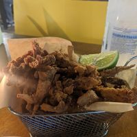Not-Kalamari at Let's Vegan in Crete