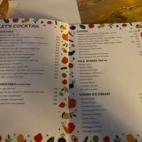 Alcohol / Coffee / Milkshakes  at Let's Vegan in Crete