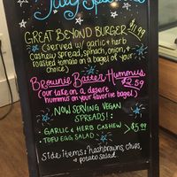July veggie specials  at Beach Bagel in Wilmington