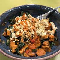 Sweet potato hash, tofu instead of eggs at Snooze in Charlotte