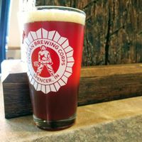 Pint of their Amber at Civilian Brewing Corps in Spencer