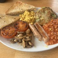 Vegan Bubble & Squeak Breakfast  at Old Town Beach Cafe  in Hunstanton