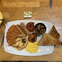 Bubble and squeak breakfast   at Old Town Beach Cafe  in Hunstanton