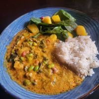 Butternut squash and coconut curry at A Nation of Shopkeepers in Leeds