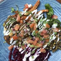 falafel bowl  at A Nation of Shopkeepers in Leeds