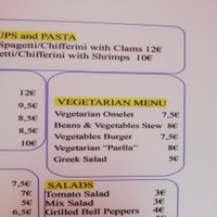 Vegetarian menu at Forno D'Orca in Nazare